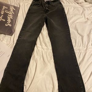 Zara straight leg black jeans